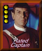 Trivia Ranking of Captain!  Go to Ambassador Spock's Personal LCARS Database and Test Your Knowledge!